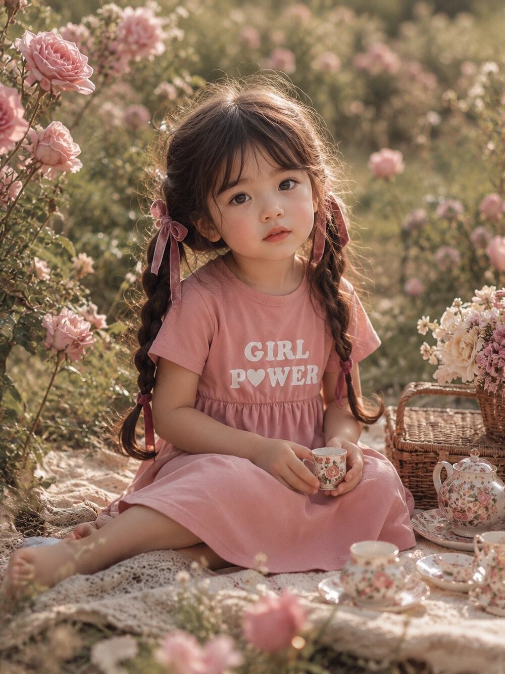 Celebrate Girl Power ♡ Mauve Inspirational Support Tee Shirt Dress